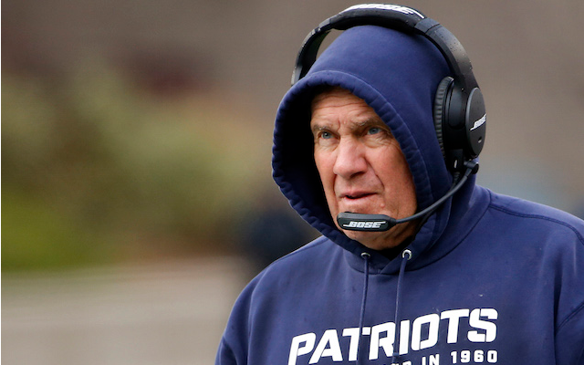 Image result for bill belichick in the hoodie pics