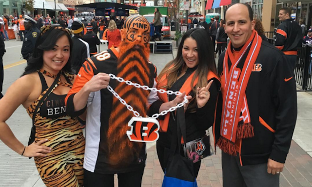 The Bengals might need to start rubbing this guy's beard for luck before night games. (Instagram/dnise122)
