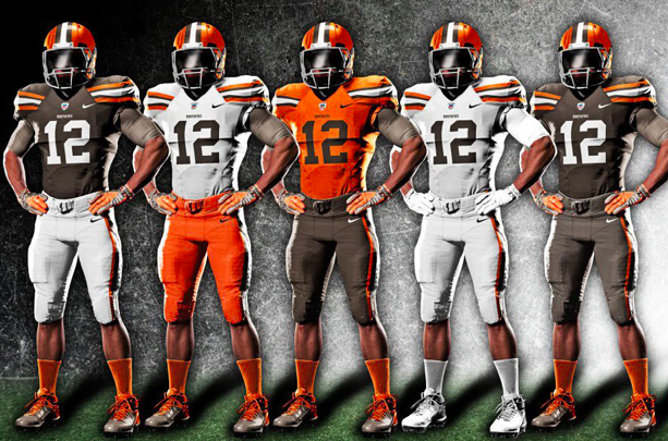 Browns' new orange jerseys 