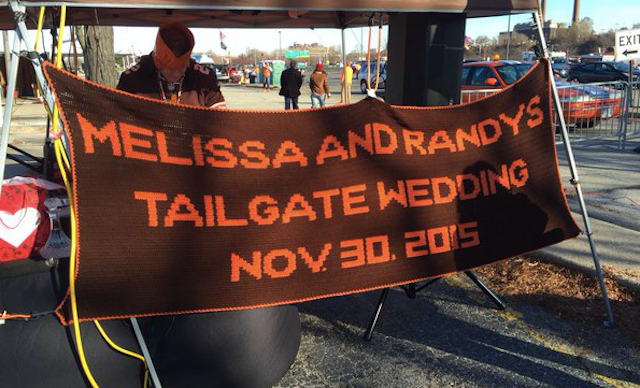 Browns fans tie knot before horrific MNF ending