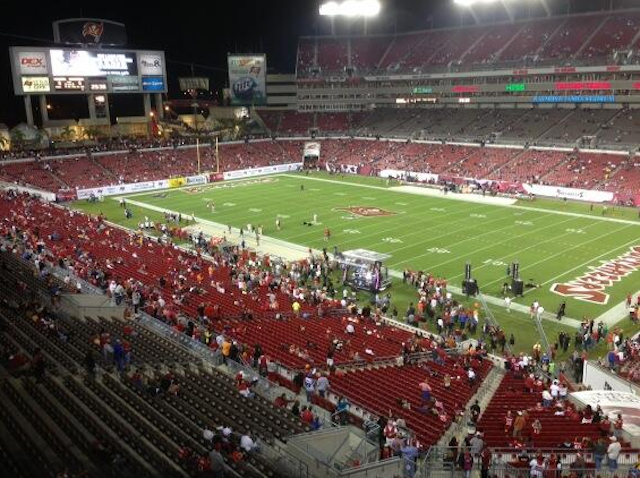 PHOTO: Attendance is lagging at Buccaneers game in Tampa - CBSSports.com