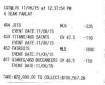 Gambler wins $80K on Giants' crazy late TD