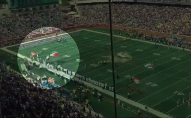 Parachute jumper flies into Lions' sideline