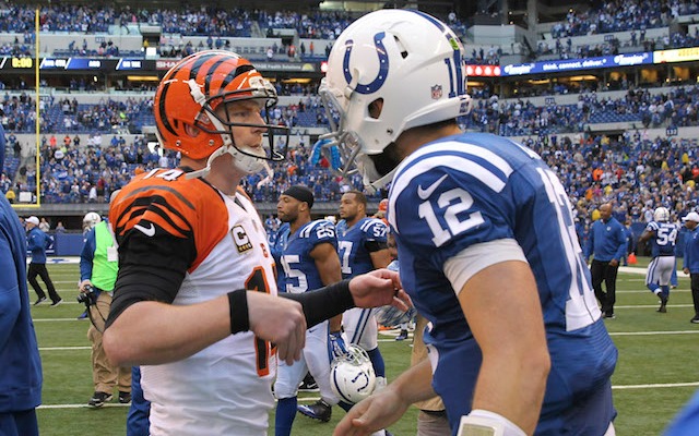 Andy Dalton has to beat Andrew Luck to end the Bengals playoff drought. (USATSI)