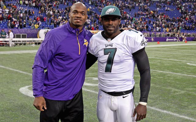 Will Michael Vick be joining Adrian Peterson in Minnesota? (USATSI)