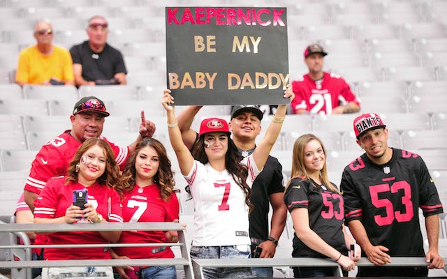 Colin Kaepernick still has plenty of fans in San Francisco. (USATSI)