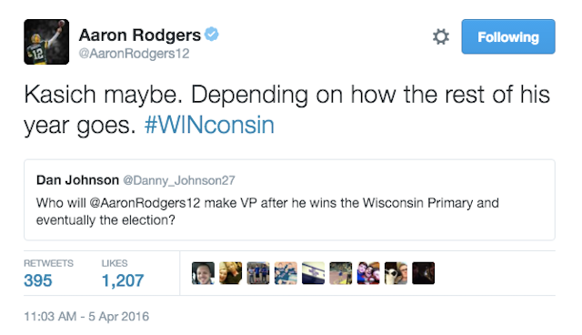 Rodgers returns fire following Kasich's remark