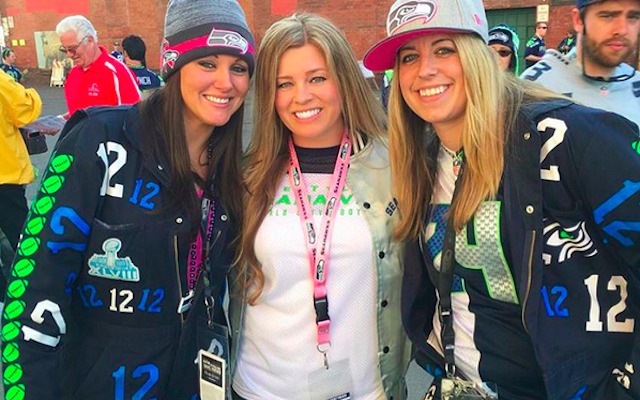 Even Seahawks fans get 'suited' up for home games. (Instagram/KitKatFisher)