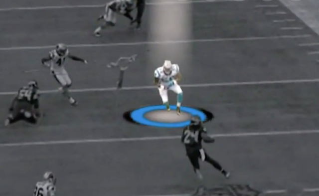 Panthers LB fixes dislocated finger before tackle