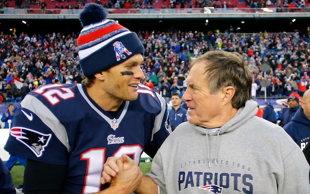 One NFL fan wants Tom Brady and Bill Belichick to have some asterisks next to their titles. (USATSI)