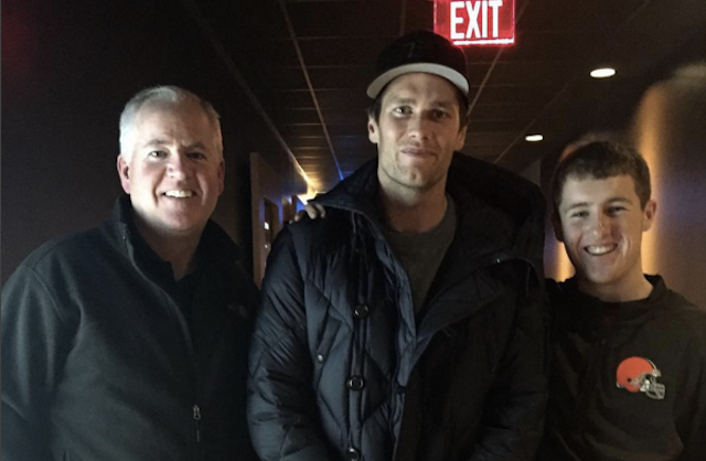 Brady surprises fans at 'Concussion' feature