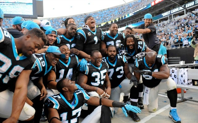 Cam gives Panthers Uggs, Beats headphones