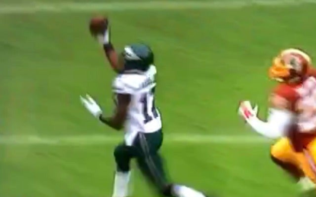 Agholor follows up one-handed grab with fumble