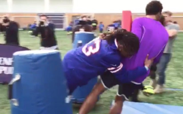 Bills teach Tottenham players how to tackle