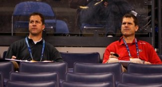 The Harbaugh brothers will meet on Thanksgiving week (US Presswire).