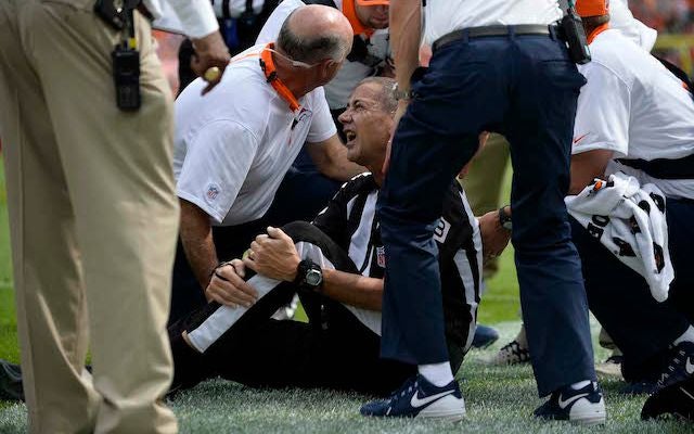 Report: Ref suffers broken ribs, collapsed lung