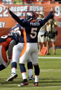 M. Prater has won four games since T. Tebow took over (US Presswire).