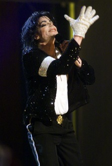 Michael Jackson and his famous glove (Getty).
