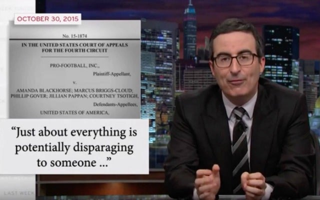 John Oliver blasts Washington owner Snyder