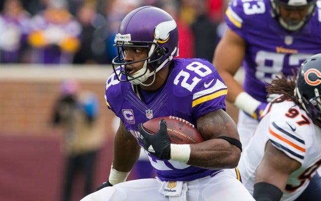 Vikes' AP practices, probable for Giants game