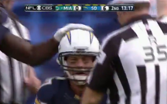 Rivers tosses INT, recovers fumble in one play