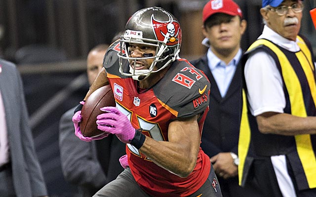 Vincent Jackson is getting some interest on the market, although the Bucs aren't necessarily trying to move him. (Getty Images)