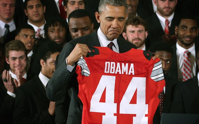 LOOK: Ohio State visited the White House on Monday