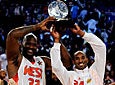 Kobe Bryant and Shaquille O'Neal (Getty Images)