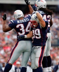 Pats running backs (US Presswire)