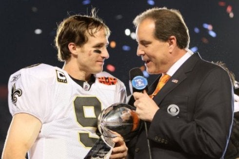 Announcer Jim Nantz just celebrated his 25th anniversary with CBS Sports (Getty).