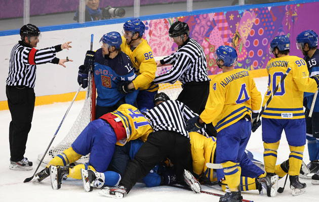 Sweden's game vs. Canada will have officials with Canadian ties. (Getty Images)