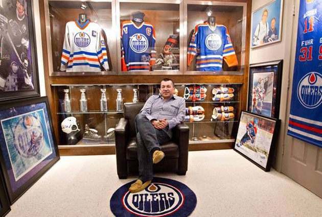 Collector Shaun Chaulk's display room. (The Canadian Press)