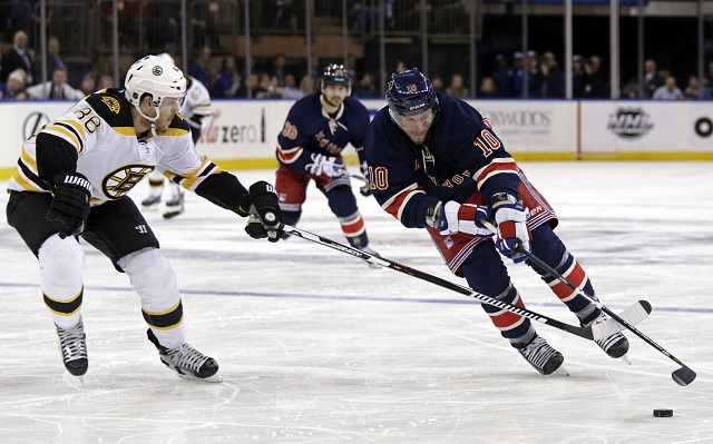 The Bruins and Rangers have a big two points on the line Wednesday. (USATSI)