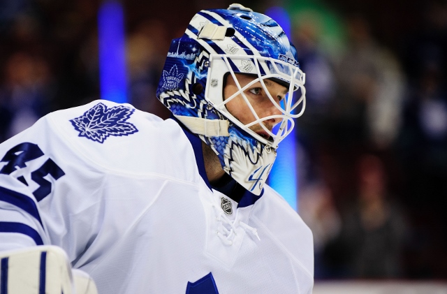 Jonathan Bernier is .500 (47-47-14) in two uneven seasons with the Maple Leafs. (USATSI)