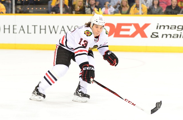 Daniel Carcillo has been traded from the Chicago Blackhawks to the Los Angeles Kings for a draft pick. (USATSI)