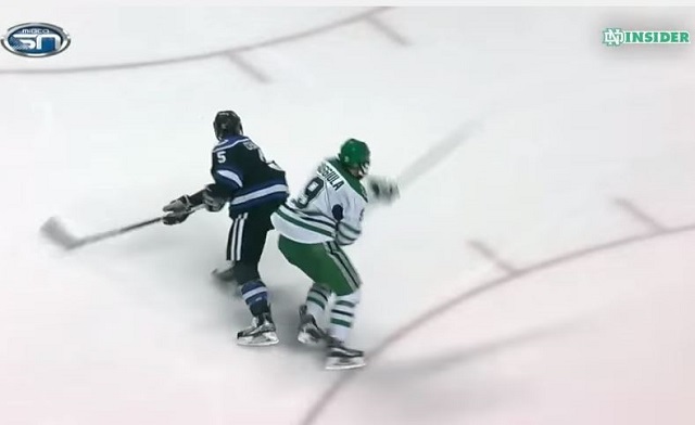 Drake Caggiula scored one of the season's most dazzling goals at any level. (UND Sports)