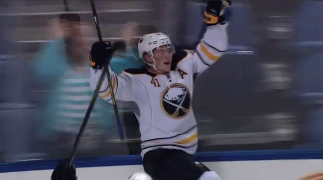 Jack Eichel put on a show for the home crowd. (Sabres)