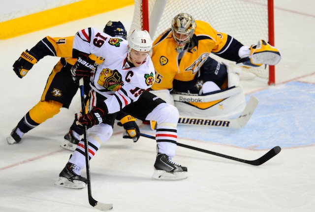 The Chicago Blackhawks and Nashville Predators meet in another big Central Division showdown. (USATSI)