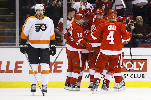 The Philadelphia Flyers haven't had much reason to celebrate lately. (USATSI)