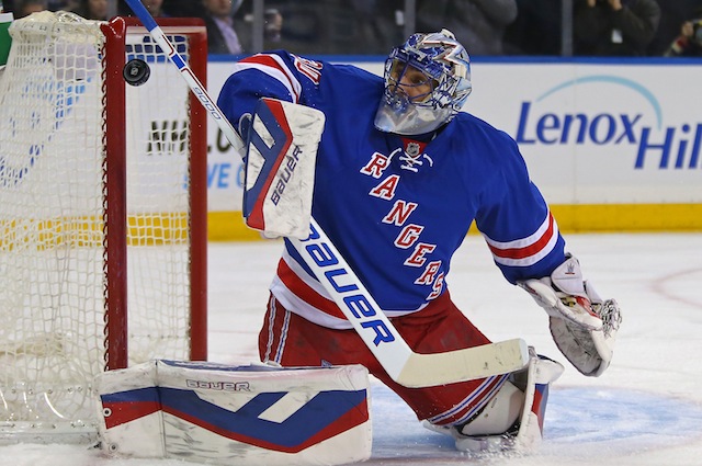 Henrik Lundqvist leads the New York Rangers into Boston on Thursday night. (USATSI)