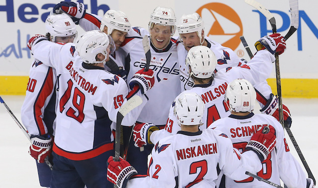 The Washington Capitals are going for the Presidents' Trophy on Saturday night. (USATSI)