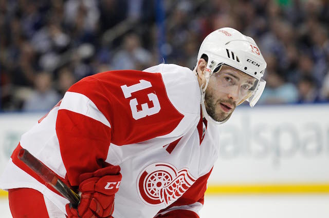 Pavel Datsyuk will make his 2015-16 season debut for the Detroit Red Wings on Friday night. (USATSI)