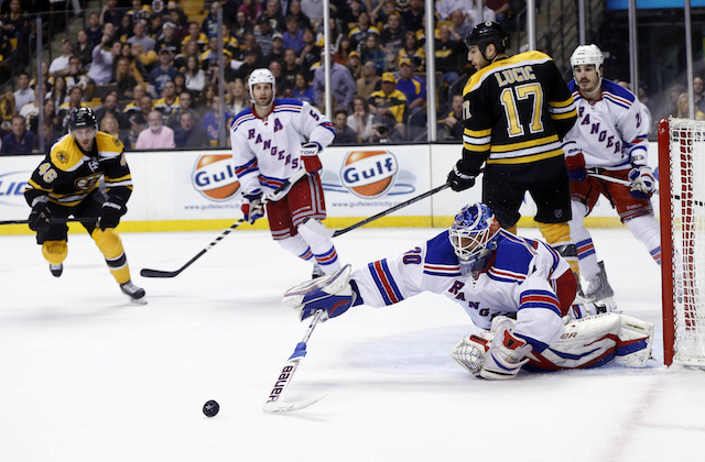 Henrik Lundqvist stopped 45 shots for the Rangers but it wasn't enough. (USATSI)