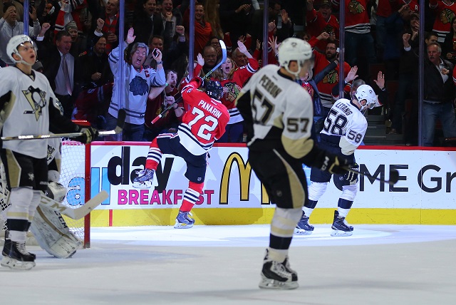 Artemi Panarin scored four goals over two nights against the Penguins. (USATSI)