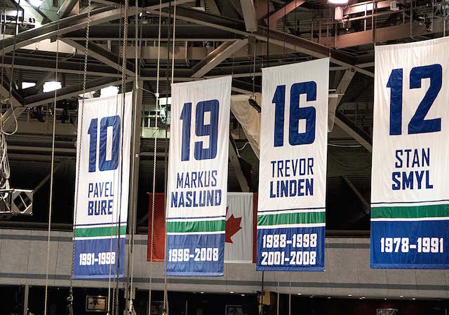 Pavel Bure's number is retired by the Vancouver Canucks. (USATSI)