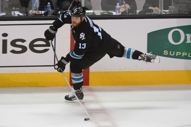 San Jose Sharks forward Raffi Torres could be facing yet another suspension from the NHL. (USATSI)