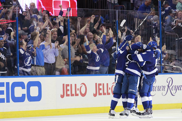 The Tampa Bay Lightning won a wild Game 3 take the series lead. (USATSI)