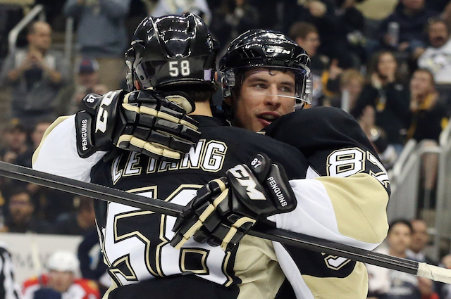 Pittsburgh Penguins captain Sidney Crosby scored his first goal of the season on Tuesday night. (USATSI)