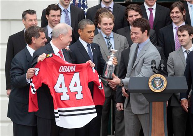 Blackhawks Meet Obama