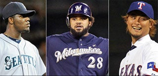 Michael Pineida, Prince Fielder and Yu Darvish